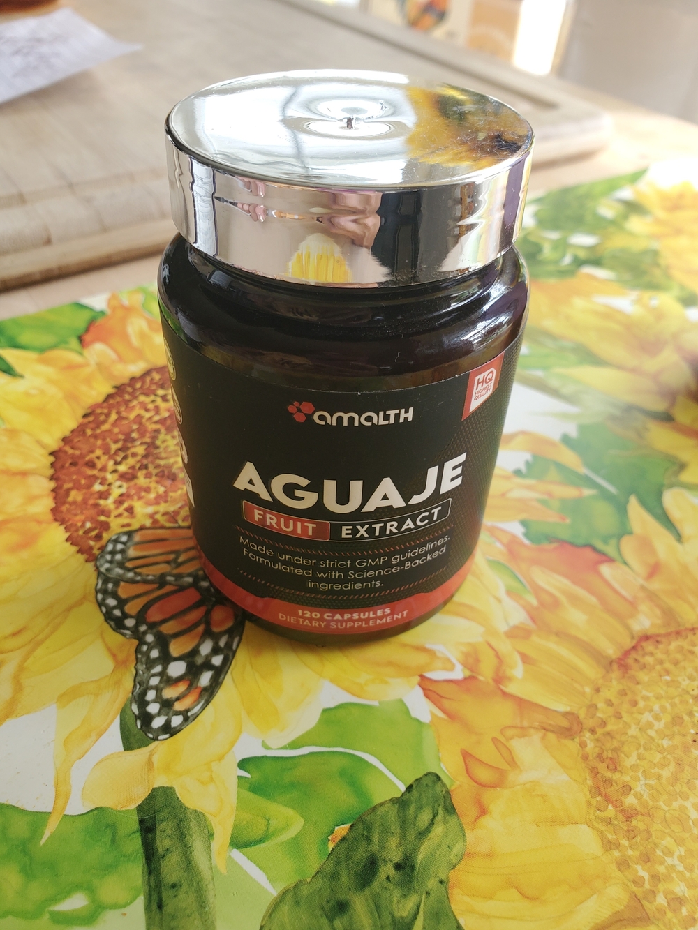 Aguaje Fruit Extract Supplement - Black Bottle